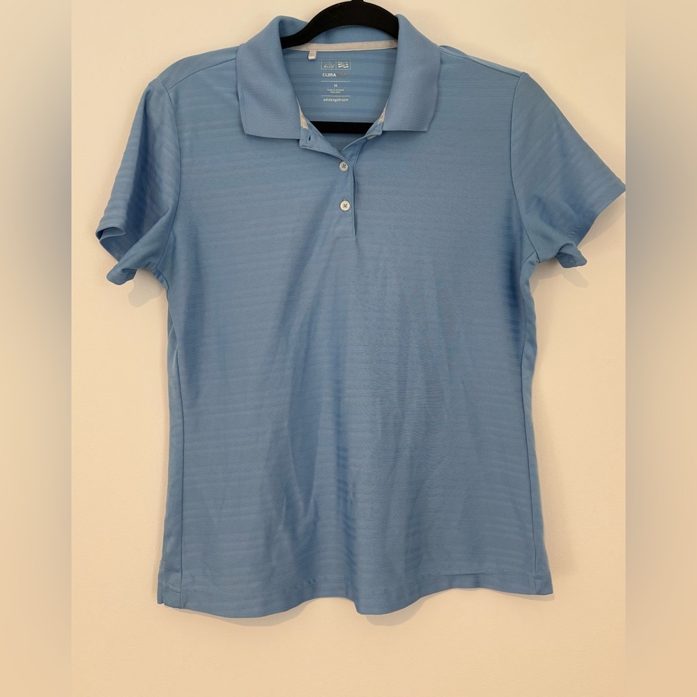 adidas Light Blue Women's Polo Top